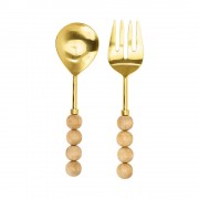 Orb Salad Servers | Natural Orb Salad Servers | Natural